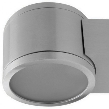 RENDL Outlet COLLEA wall aluminum/satinated glass 230V G9 5W IP54 20090 1