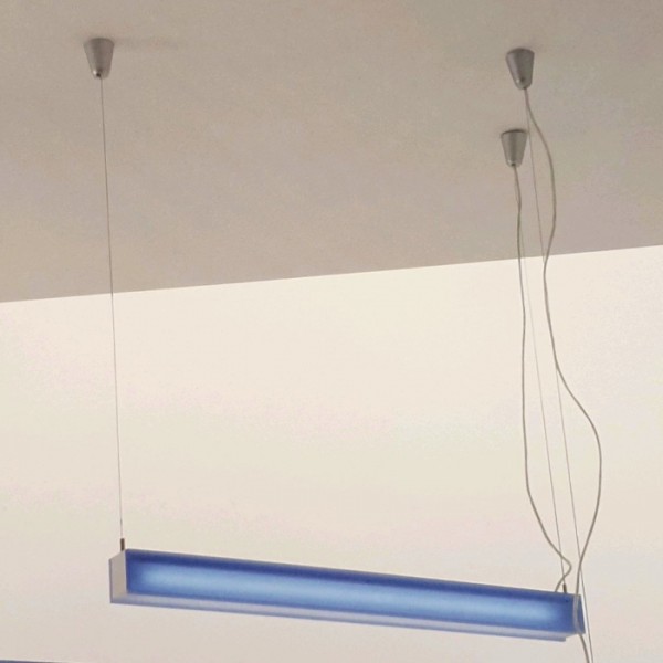 RENDL Outlet FLOU 21 függő lámpa kék matt akrilát 230V G5 21W 5010413t 1