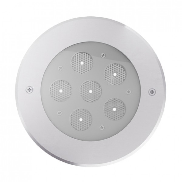 RENDL Outlet OMAR recessed stainless steel 24= LED 6x3W 30° IP67 4000K EST737 1