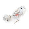 RENDL Outlet EURO 4m textile cable with a plug white 230V E27 42W F8512WHEU1 1