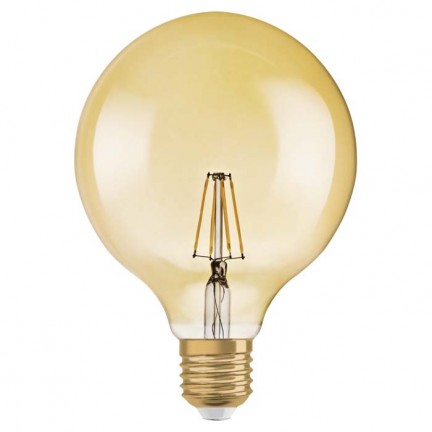 RENDL Žarulja OSRAM Vintage Globe 125 DIMM jantarna boja 230V E27 LED EQ55 2400K G13023 1