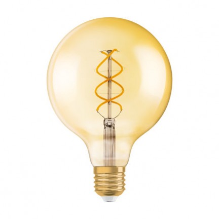 RENDL Žarulja OSRAM Vintage Globe 125 SPIRAL jantarna boja 230V E27 LED EQ25 2000K G13152 1