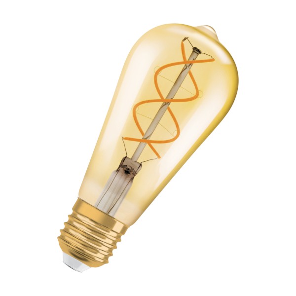 RENDL lightsource OSRAM Vintage Edison SPIRAL amber 230V E27 LED EQ28 2000K G13309 1