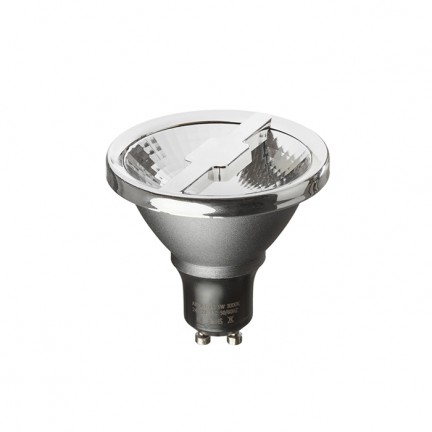 RENDL ampoule ALFA 69 gris argent chrome 230V GU10 LED 6W 24° 3000K G13406 1