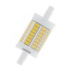 RENDL žárovka OSRAM LINE 78mm DIMM čirá 230V R7s LED EQ100 2700K G13467 3