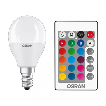 RENDL fuente de luz OSRAM RGBW ilum mate 230V E14 LED EQ40 2700K G13578 1