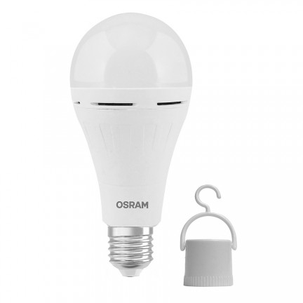 RENDL Glühbirne OSRAM AKU Classic A WIEDERAUFLADBAR Matt 230V E27 LED EQ60 2700K G14435 1