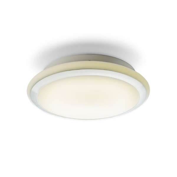 RENDL Outlet AREA 35 2D plafondlamp opaalglas/chroom 230V GR10q 28W IP44 R10109 1