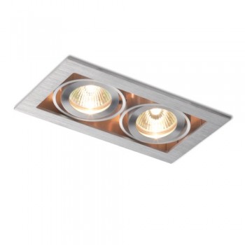 RENDL recessed light FIZZ II directional aluminum 12V GU5,3 2x50W R10147 3