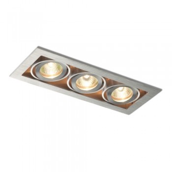 RENDL upotettava valaisin FIZZ III suunnattava alumiini 12V GU5,3 3x50W R10148 4