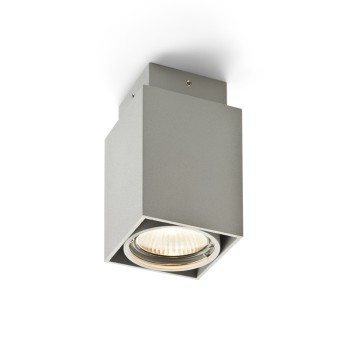 RENDL surface mounted lamp EX GU10 square ceiling silver grey 230V GU10 50W R10164 5
