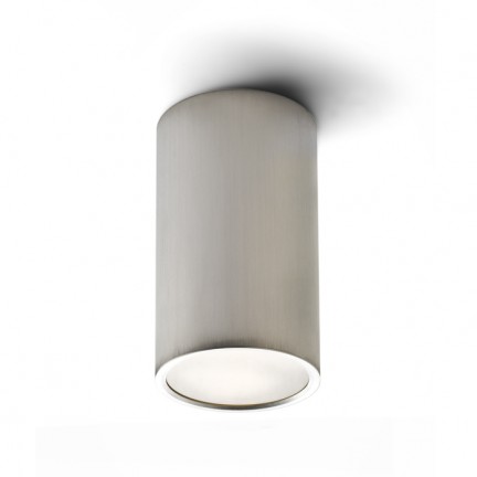 RENDL surface mounted lamp MEA ceiling cylindrical brushed aluminum 230V LED E27 15W R10212 1