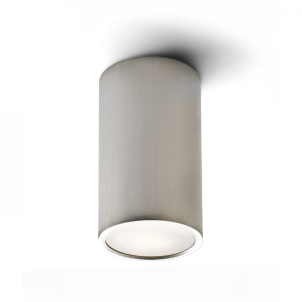 RENDL luminaire en saillie MEA plafonnier cylindrique aluminium brossé 230V LED E27 15W R10212 1