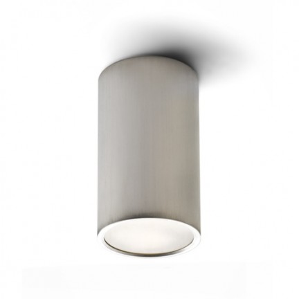 RENDL Outlet MEA cilindervormige plafondlamp geborsteld aluminium 230V LED E27 15W R10212 1