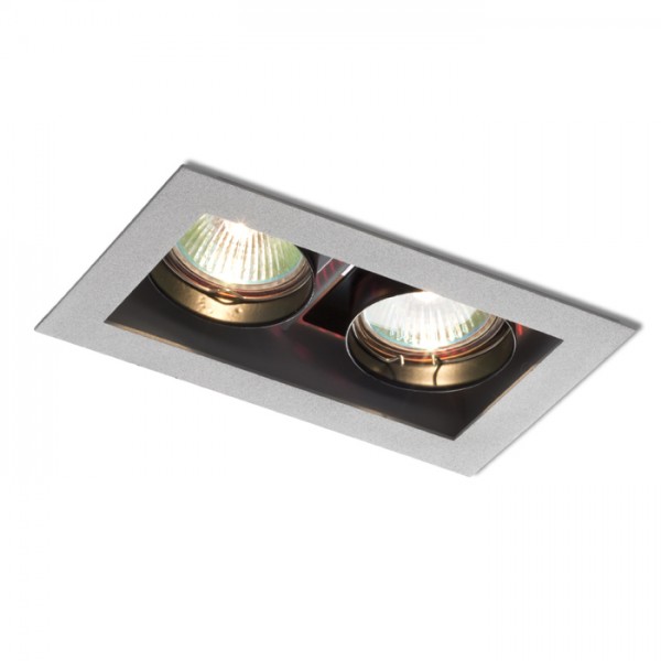 RENDL lumină de podea MONE II basculant gri argintiu 12V GU5,3 2x50W R10217 1