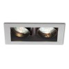 RENDL lumină de podea MONE II basculant gri argintiu 12V GU5,3 2x50W R10217 3