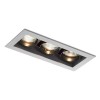 RENDL lumină de podea MONE III basculant gri argintiu 12V GU5,3 3x50W R10218 3