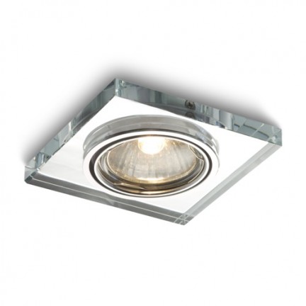 RENDL Outlet MIRROLA SQ verstelbare inbouwplafondlamp Spiegel/Helder glas 230V GU10 50W R10278 1