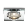 RENDL Outlet MIRROLA SQ verstelbare inbouwplafondlamp Spiegel/Helder glas 230V GU10 50W R10278 2