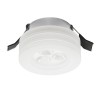 RENDL Outlet OSONA M round recessed satinated acrylic 230V/350mA LED 3x1W 3000K R10302 2