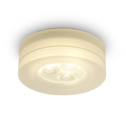 RENDL Outlet OSONA M round recessed satinated acrylic 230V/350mA LED 3x1W 3000K R10302 1