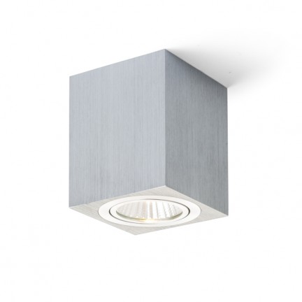 RENDL Outlet MAYO SQ neigbare Deckenleuchte gebürstetes Aluminium 230V/700mA LED 9W 36° 2700K R10325 1