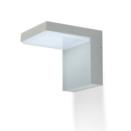 RENDL VECINO de pared gris plata 230V LED 5W IP54 3000K R10351 1
