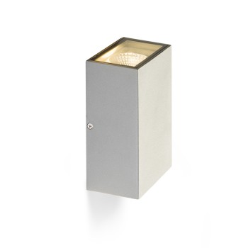 RENDL venkovní světlo DIXIE 10x16 nástěnná stříbrnošedá 230V/350mA LED 2x5W 92° IP54 3000K R10354 2