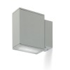 RENDL luminaria de exterior DIXIE 4x12 de pared gris plata 230V/700mA LED 2x3W 48° IP54 3000K R10356 1