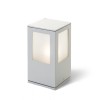 RENDL outdoor lamp PONDER 20 wall or bollard silver grey 230V LED E27 15W IP44 R10368 1