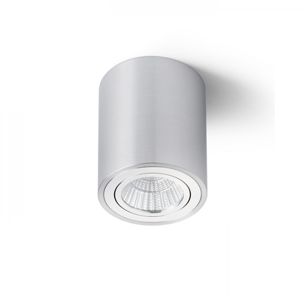 RENDL overflademonteret lampe MAYO R loft retningsindstillelig børstet aluminium 230V LED 9W 36° 2700K R10374 1