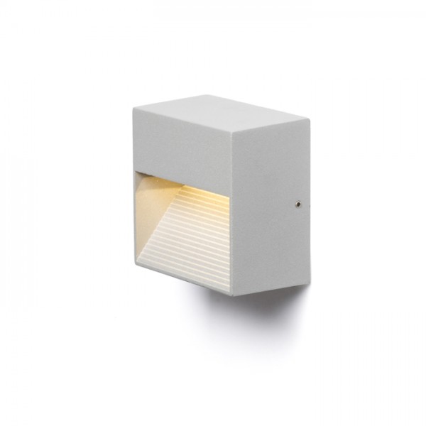 RENDL outdoor lamp ITAKA wall silver grey 230V LED 2W IP54 3000K R10379 1