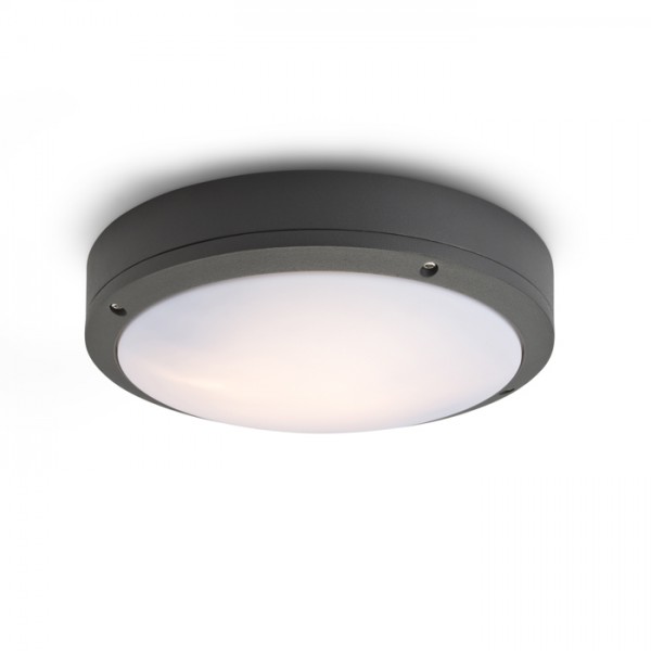 RENDL buiten lamp SONNY plafondlamp antracietgrijs 230V E27 2x18W IP54 R10382 1