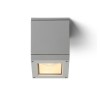 RENDL luminaria de exterior QUADRA M de techo gris plata 230V LED E27 8W IP54 R10386 3