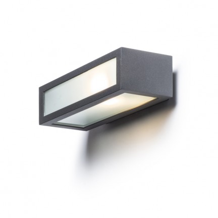 RENDL buiten lamp GINO wandlamp antracietgrijs 230V LED E27 11W IP44 R10387 1