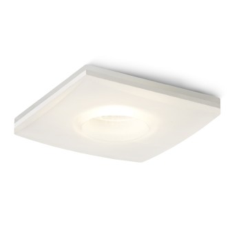 RENDL vestavné světlo KAY SQ zápustná satinované sklo 230V/350mA LED 5W 3000K R10418 3