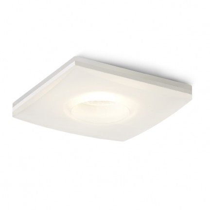RENDL recessed light KAY SQ recessed satinated glass 230V/350mA LED 5W 3000K R10418 1