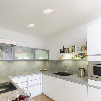 RENDL recessed light MIA R recessed plaster/satinated acrylic 230V LED E27 2x11W R10444 3