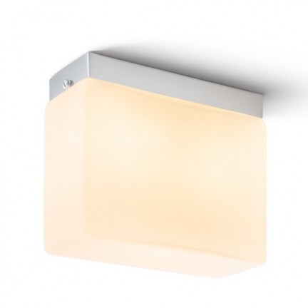 RENDL felületre szerelhető lámpatest ARANA SQ felületre szerelhető matt nikkel 230V E14 2x30W R10498 2