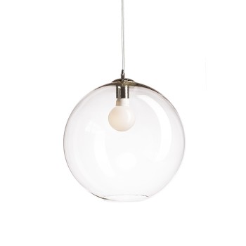 RENDL pendent BISOU 40 pendant clear glass/chrome 230V E27 25W R10506 3