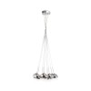 RENDL hanglamp ASTRAL hanglamp Chroomglas/Helder glas 230V/12V G4 10x20W R10513 2