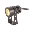 RENDL buiten lamp GUN op grondspies zwart 230V LED 3x1W 30° IP65 3000K R10530 5