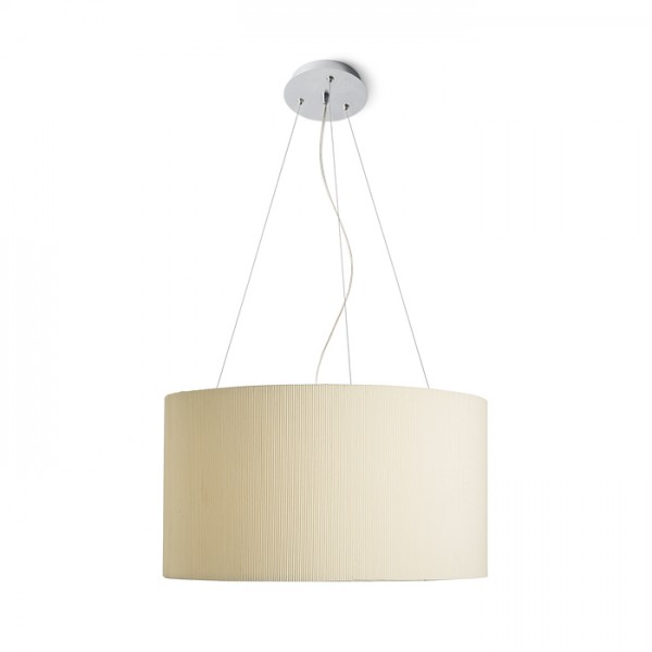 RENDL Outlet lampade LALO 55 a sospensione bianco crema nichel opaco 230V LED E27 3x15W R10540 3