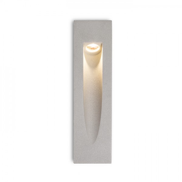 RENDL Vanjska svjetiljka GAP ugradna srebrno siva 230V LED 3W IP54 3000K R10545 1