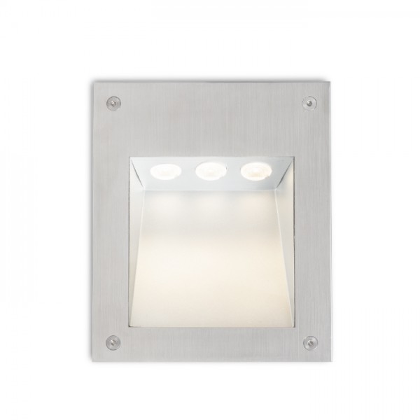 RENDL outdoor lamp AKORD wall recessed stainless steel 230V LED 3W IP65 3000K R10546 1