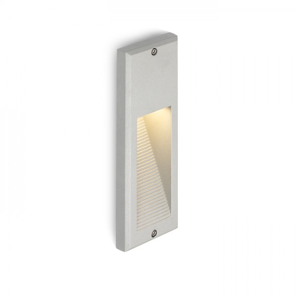 RENDL Vanjska svjetiljka FACA ugradna srebrno siva 230V LED 2W IP54 3000K R10557 1