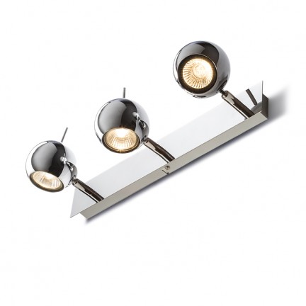RENDL Spotlight GLOSSY III Chroom 230V LED GU10 3x8W R10604 1