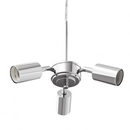 RENDL lampeskærme, tilbehør, baser, pendel sæt TRIX pendelset krom 230V LED E27 3x15W R10615 1