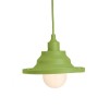 RENDL lámpara colgante AMICI colgante de silicona verde 230V LED E27 15W R10620 4