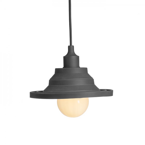 AMICI závesná silikónová lampa čierna  230V E27 42W